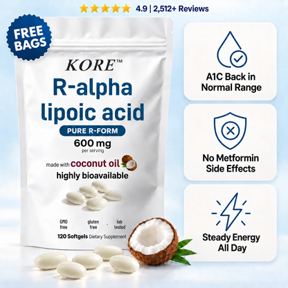 KORE™ R-Alpha Lipoic Acid Softgels – 600mg Pure R-Form