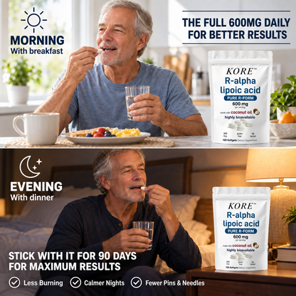 KORE™ R-Alpha Lipoic Acid Softgels – 600mg Pure R-Form